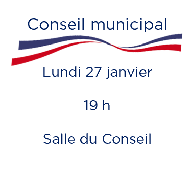 Conseil municipal – Lundi 27 janvier – 19 h – Mairie de Poisat