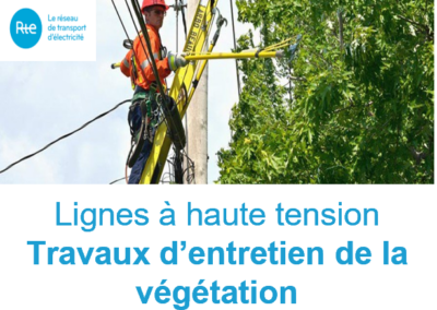Travaux d’entretien de la végétation – Lignes à haute tension – Du 1er avril au 30 juin – Commune de Poisat
