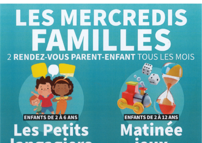 Les mercredis familles – 2 rendez-vous parent-enfant tous les mois – Eybens