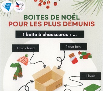 Opération « Boites solidaires » – Collecte jusqu’au 22 décembre – Mairie de Poisat