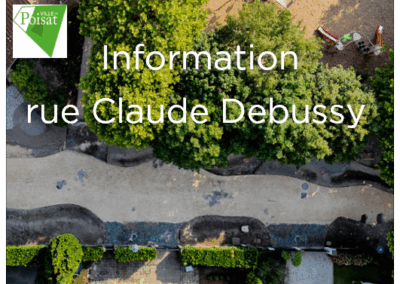 Information aux riverains et usagers de la rue Debussy