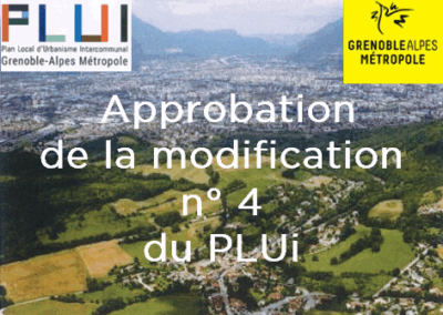 Approbation de la modification n° 4 du Plan Local d’Urbanisme intercommunal (PLUi) de Grenoble-Alpes Métropole