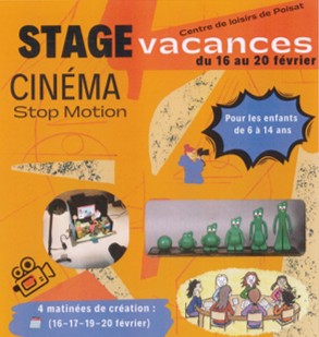 Stage cinéma – Organisé par l&rsquo;ACL – Du 16 au 20 février – Pour les 6 à 14 ans