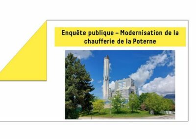 Enquête publique sur la modernisation de la chaufferie de la Poterne – Du 30 mars au 30 avril