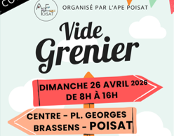 Vide-greniers – Dimanche 26 avril – De 8 h à 16 h – Modification de la circulation en centre-village