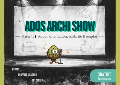 Ados Archi Show sur les thèmes de l&rsquo;orientation, la scolarité et l’emploi – Samedi 18 avril – De 15 h à 17 h 30 – CLC Eybens