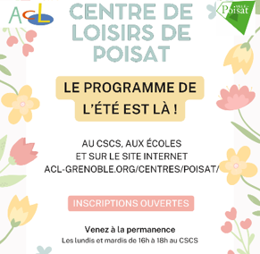 Centre de loisirs de Poisat – Programme d&rsquo;été