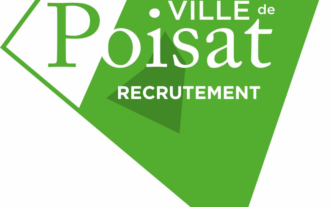La commune de Poisat recrute – Animateurs périscolaires et agents de restauration – Date limite de candidature : 09/07/2026