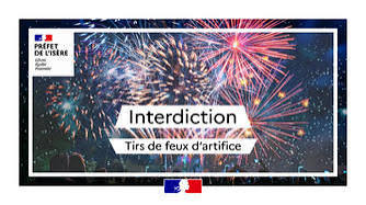 Interdiction des tirs de feu d&rsquo;artifice et des spectacles pyrotechniques maintenue jusqu&rsquo;à nouvel ordre