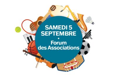 Forum des associations – Samedi 5 septembre – De 9 h à 12 h 30 – Espace Léo Lagrange