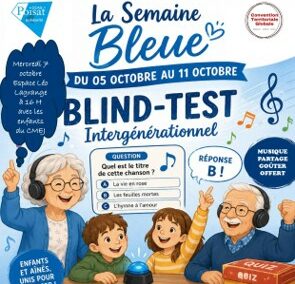 Blind test intergénérationnel – Mercredi 7 octobre – 16 h – Mairie de Poisat
